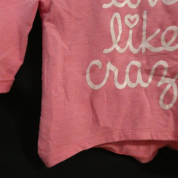 OLD NAVY | 4T | "Love Like Crazy" | Graphic Sweatshirt With Rolled Cuffs - Picture 8 of 16